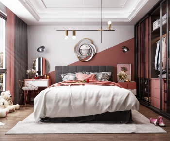 Nordic Style Bedroom-ID:977319787