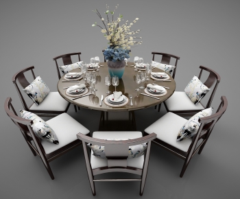 New Chinese Style Dining Table And Chairs-ID:943988831