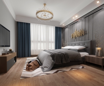 Simple European Style Bedroom-ID:603989114
