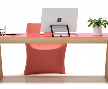Modern Computer Desk And Chair-ID:102294533