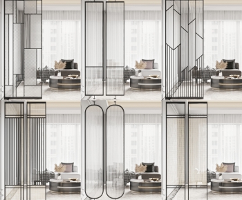 Modern Glass Screen Partition-ID:151295465