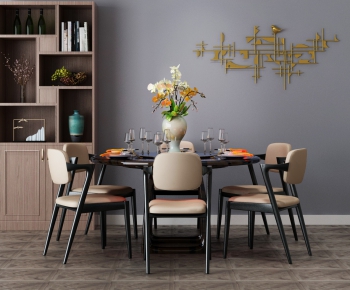 New Chinese Style Dining Table And Chairs-ID:149372634