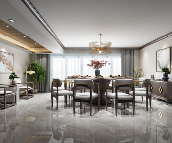 New Chinese Style Dining Room-ID:100309792