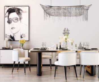 Modern Dining Table And Chairs-ID:753982146