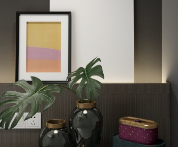 Modern Potted Green Plant-ID:448701897