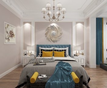 Simple European Style Bedroom-ID:499760639