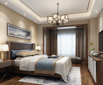 New Chinese Style Bedroom-ID:815468897