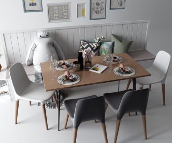Modern Dining Table And Chairs-ID:503032363