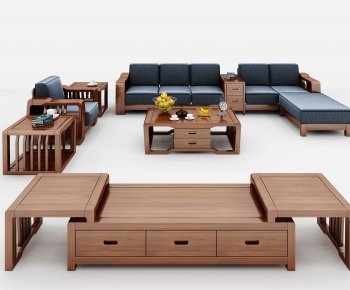 Chinese Style Sofa Combination-ID:871821365
