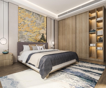 New Chinese Style Bedroom-ID:973420773