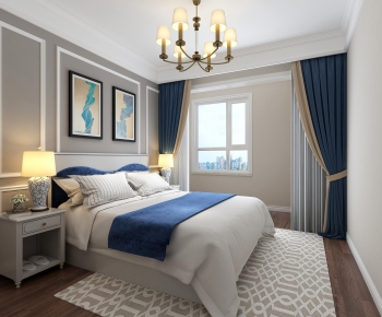 American Style Simple European Style Bedroom-ID:850559366