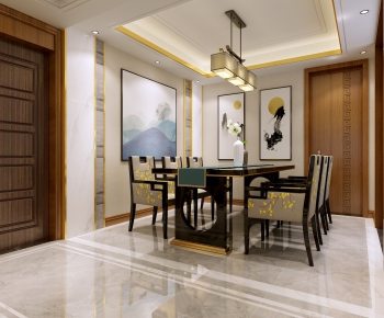 New Chinese Style Dining Room-ID:325617329