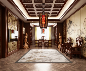 Chinese Style A Living Room-ID:452112974