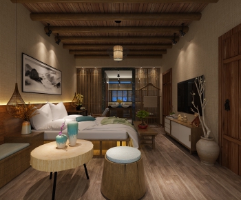 New Chinese Style Bedroom-ID:575965766