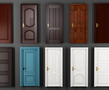 European Style Solid Wood Door-ID:686011363