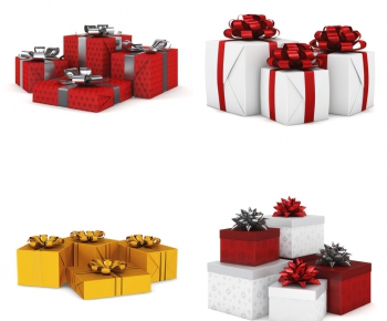 现代圣诞装饰礼盒-ID:872126596
