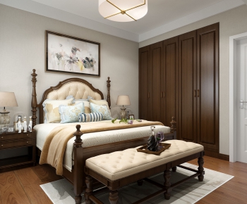 American Style Bedroom-ID:596028979