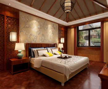 Southeast Asian Style Bedroom-ID:648312279