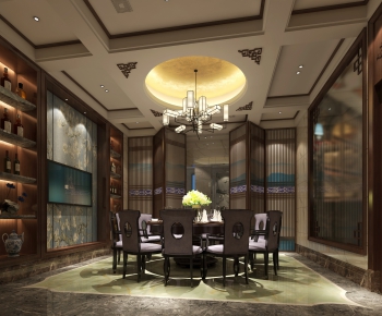 New Chinese Style Dining Room-ID:907895899