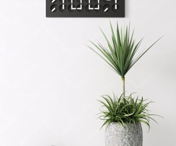 Modern Potted Green Plant-ID:447782376