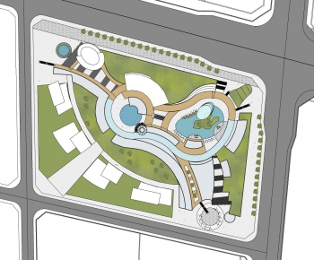 Modern Architectural Bird's-eye View Planning-ID:141026848