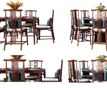 New Chinese Style Dining Table And Chairs-ID:238025515