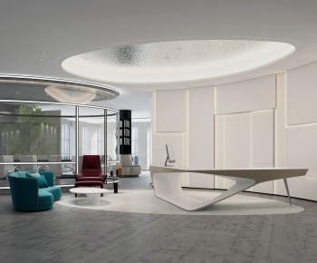 Modern Office Reception Desk-ID:843857577