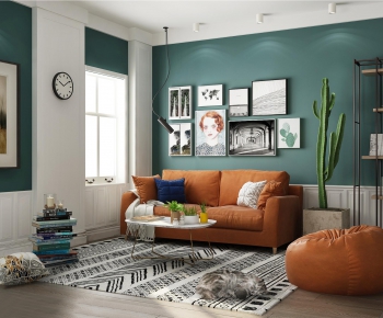 Nordic Style A Living Room-ID:947602984