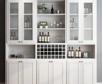 Simple European Style Wine Cabinet-ID:566285712