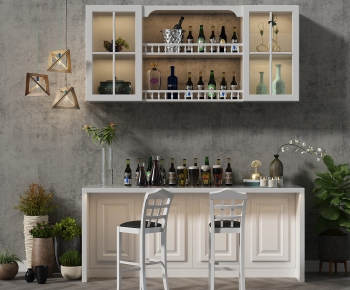 Nordic Style Wine Cabinet-ID:131357975