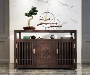 New Chinese Style Side Cabinet/Entrance Cabinet-ID:473405835