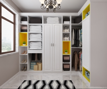 Modern Clothes Storage Area-ID:461274355