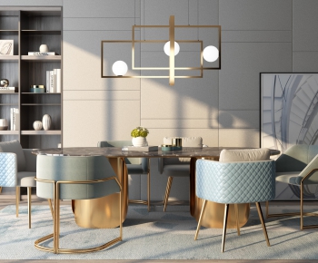 Modern Dining Table And Chairs-ID:682113485