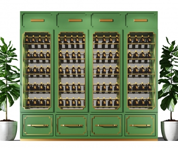 New Chinese Style Wine Cabinet-ID:364970684