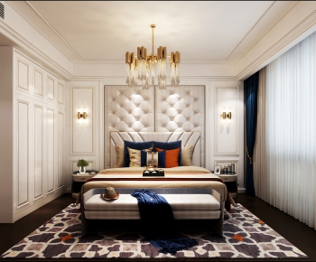 Simple European Style Bedroom-ID:338003769