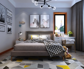 Nordic Style Bedroom-ID:128481558