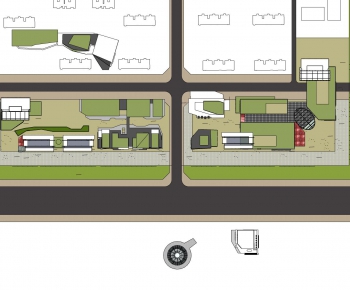 Modern Architectural Bird's-eye View Planning-ID:431454555