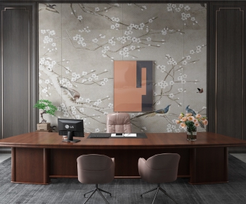 New Chinese Style Office Table-ID:439218528