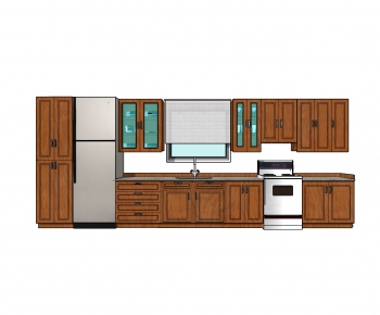 American Style Kitchen Cabinet-ID:538320839