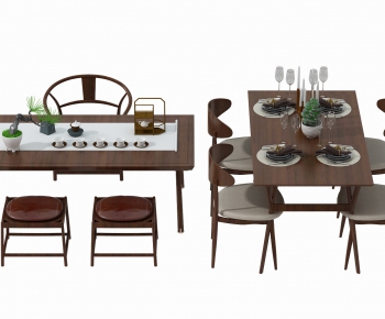 New Chinese Style Dining Table And Chairs-ID:742113468