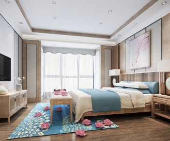 New Chinese Style Bedroom-ID:203901727