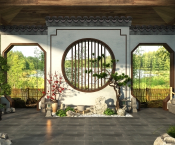 New Chinese Style Garden-ID:287389685