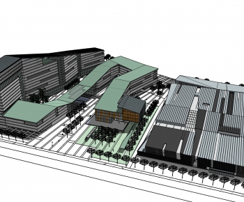 Modern Architectural Bird's-eye View Planning-ID:336968838