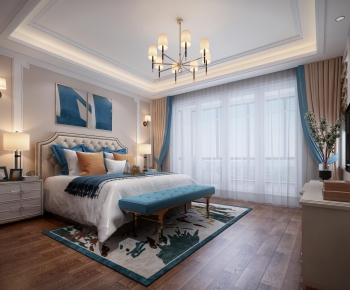 Simple European Style Bedroom-ID:500907644