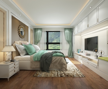 Simple European Style Bedroom-ID:240104123