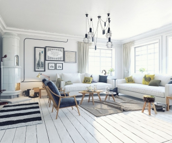 Nordic Style A Living Room-ID:834307226