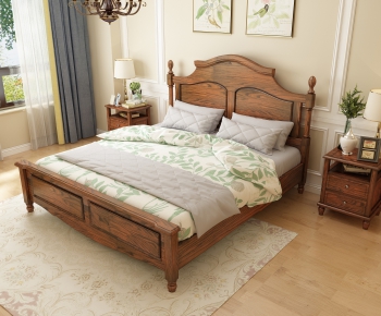 American Style Double Bed-ID:245168638