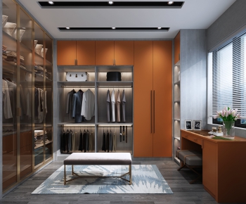 Modern Clothes Storage Area-ID:642330325