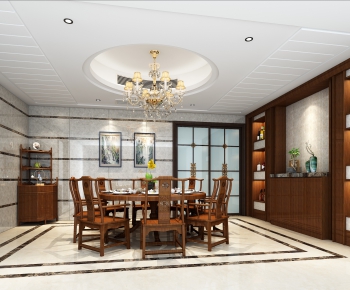 Chinese Style Dining Room-ID:645279817