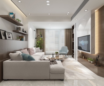 Modern A Living Room-ID:392831544